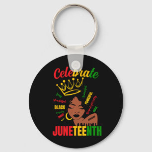 Porte-clés Fêter le 11 juin 1865 Mois de l'histoire des Noirs