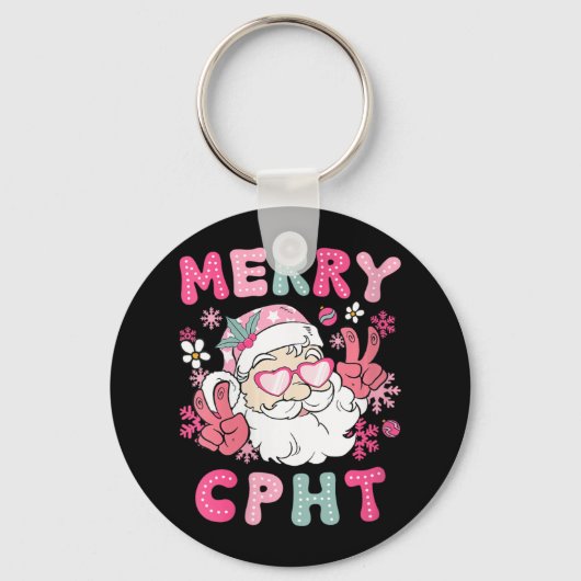 Porte-clés Fêtes Joyeuses Cpht Noël Certifié Pharmacy Tec (Recto)