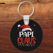 Porte-clés Fêtes Papi Claus Feux de Noël (Recto)