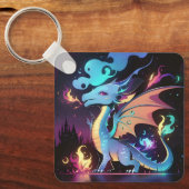 Porte-clés Feu de dragon enchanté (Recto)