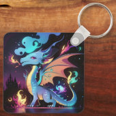 Porte-clés Feu de dragon enchanté (Verso)