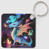 Porte-clés Feu de dragon enchanté (Dos)