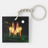 Porte-clés Feu d'incendie (Dos)