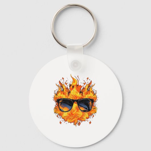 Porte-clés Feu et flammes cool Gles _1 (Recto)