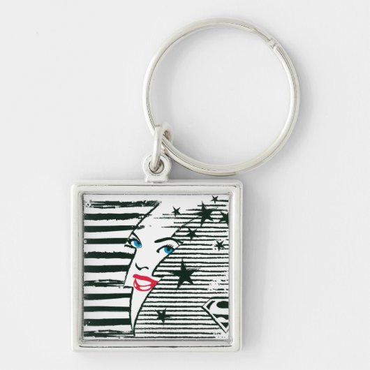 Porte-clés Feu Supergirl avec visage (Devant)