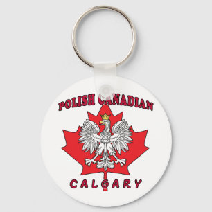 Porte-clés Feuille canadienne polonaise Calgary