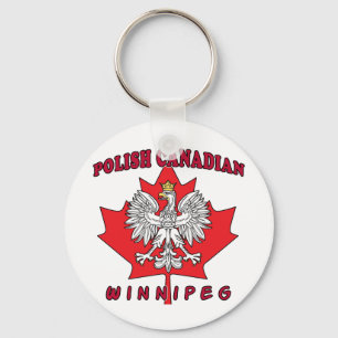 Porte-clés Feuille canadienne polonaise de Winnipeg