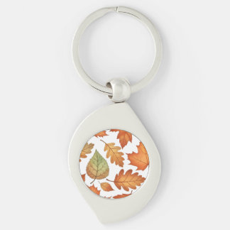Porte-clés Feuille d'automne sans couture