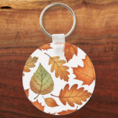 Porte-clés Feuille d'automne sans couture (Recto)