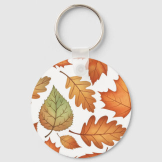 Porte-clés Feuille d'automne sans couture