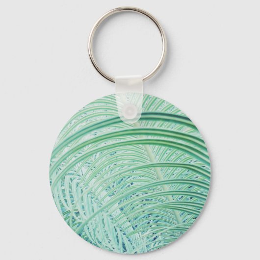 Porte-clés Feuille de palmier de plante verte douce (Recto)