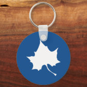 Porte-clés Feuille d'état Indiana (Recto)