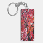 Porte-clés Feuille rose (Devant gauche)