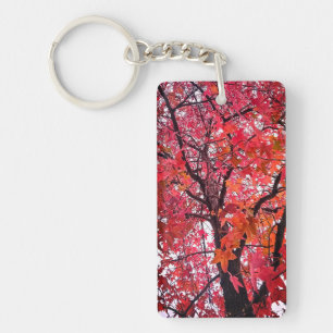 Porte-clés Feuille rose