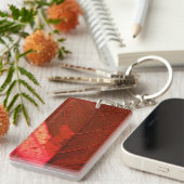 Porte-clés Feuille rouge (Devant droit)
