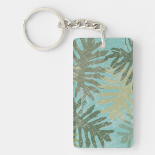 Porte-clés Feuille tropical fané