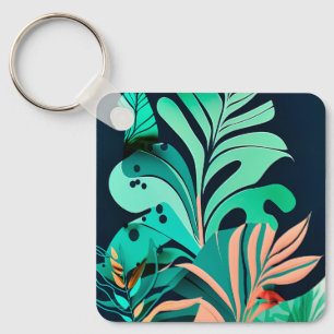 Porte-clés feuilles