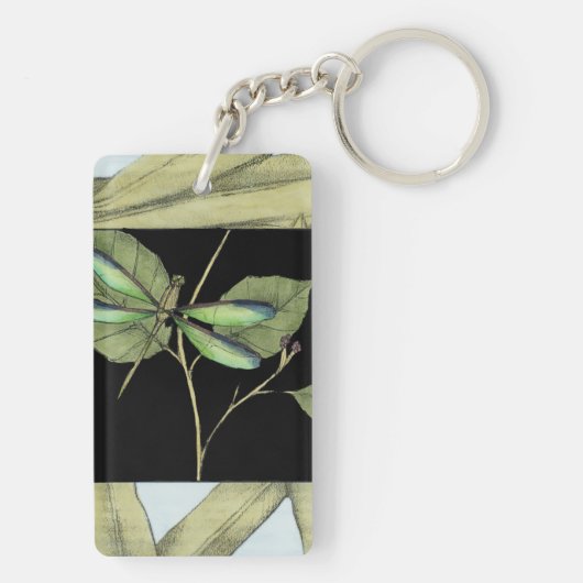 Porte-clés Feuilles à l'instigation de la libellule par Jenni (Dos)