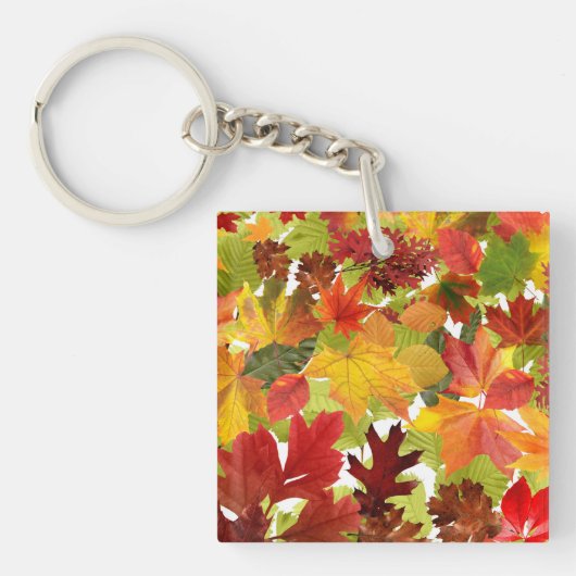 Porte-clés Feuilles automnales d'automne (Devant)