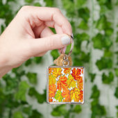 PORTE-CLÉS FEUILLES D'AUTOMNE (main)