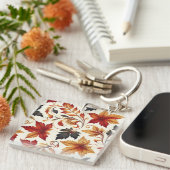 Porte-clés Feuilles d'Automne (Devant Droit)
