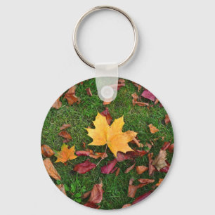 Porte-clés Feuilles d'automne