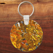 Porte-clés Feuilles d'automne Cadeaux d'or Vêtements Objets d (Recto)