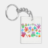 Porte-clés Feuilles d'automne colorées (Devant gauche)