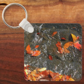 Porte-clés Feuilles d'automne dans la cascade I Photographie  (Recto)