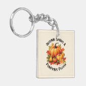 Porte-clés Feuilles d'automne et Citrouilles s'il vous plaît (Devant gauche)