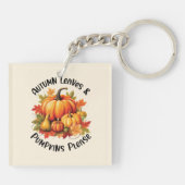 Porte-clés Feuilles d'automne et Citrouilles s'il vous plaît (Dos)