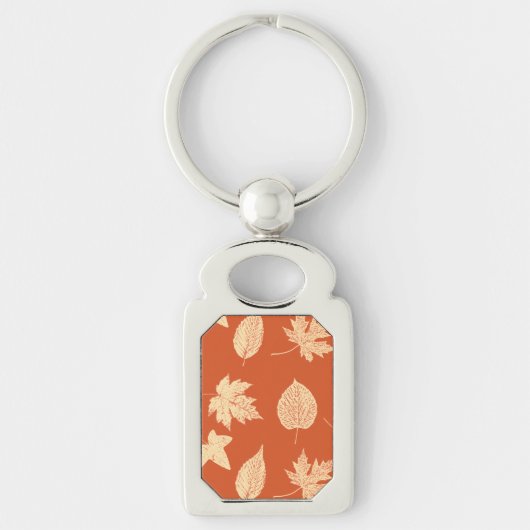 Porte-clés Feuilles d'automne - orange mandarine (Devant)