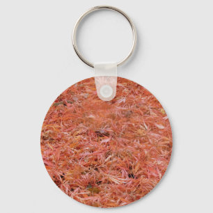 Porte-clés Feuilles d'automne rouge vibreuses