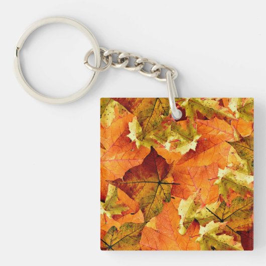 Porte-clés Feuilles d'automne tombées (Devant)