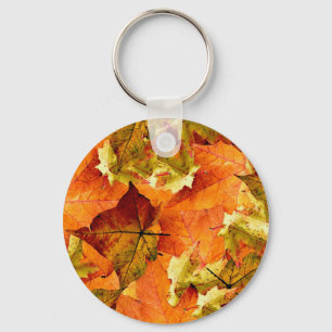 Porte-clés Feuilles d'automne tombées