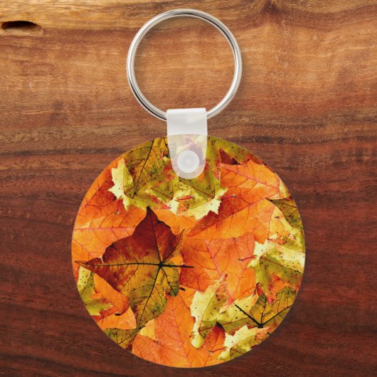 Porte-clés Feuilles d'automne tombées (Recto)