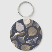 Porte-clés Feuilles de Ginkgo : Élégance florale incomparable (Verso)