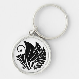 Porte-clés Feuilles de ginkgo en forme de papillon