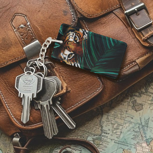 Porte-clés Feuilles de la jungle verte de Tiger