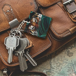 Porte-clés Feuilles de la jungle verte de Tiger