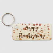 Porte-clés Feuilles de l'érable de Thanksgiving (Verso)