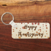 Porte-clés Feuilles de l'érable de Thanksgiving (Verso)