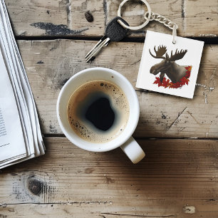 Porte-clés Feuilles de l'érable rouge orignal