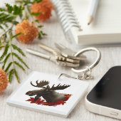 Porte-clés Feuilles de l'érable rouge orignal (Devant Droit)