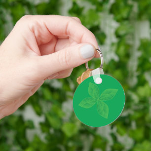 Porte-clés Feuilles de menthe