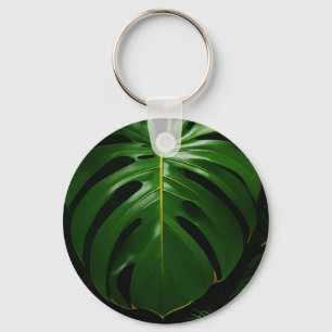 Porte-clés Feuilles de Monstera Or Jungle Glamour