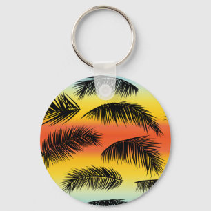Porte-clés Feuilles de palmiers : motif sans soudure.