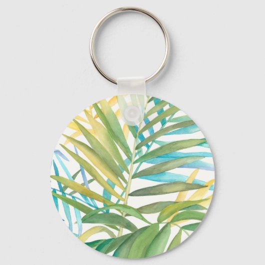 Porte-clés Feuilles de palmiers tropicaux (Recto)
