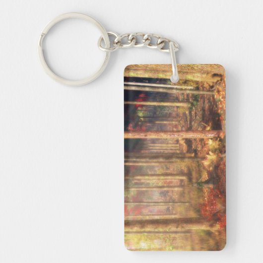 Porte-clés Feuilles de Porte - clé or (Devant)