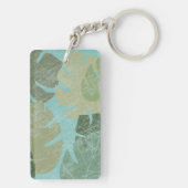 Porte-clés Feuilles dénaturés tropicaux (Dos)